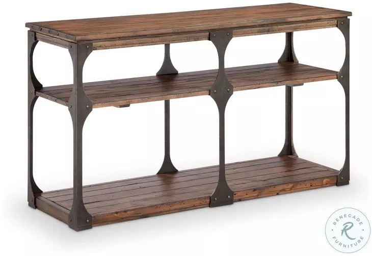 Montgomery Bourbon and Aged Iron Rectangular Occasional Table Set