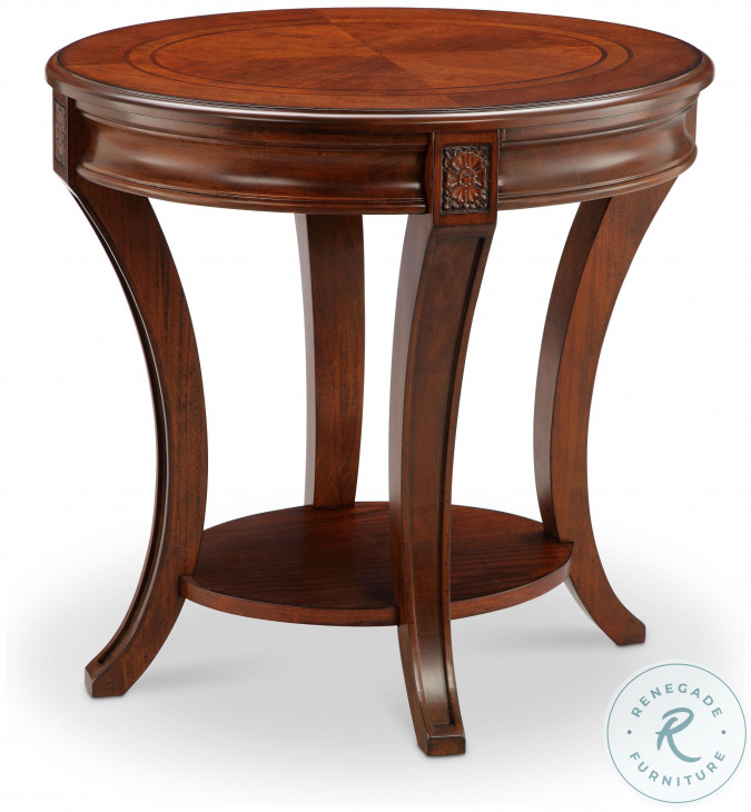 Winslet Cherry Oval End Table from Magnussen Home Coleman Furniture
