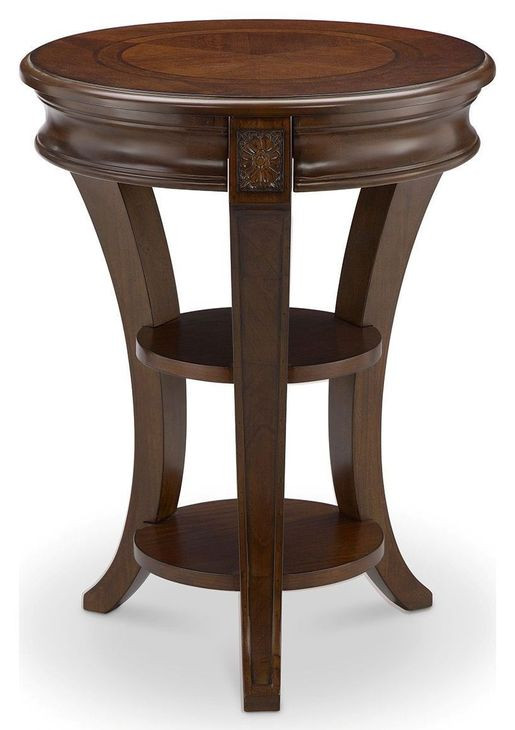 Winslet Cherry Round Accent Table