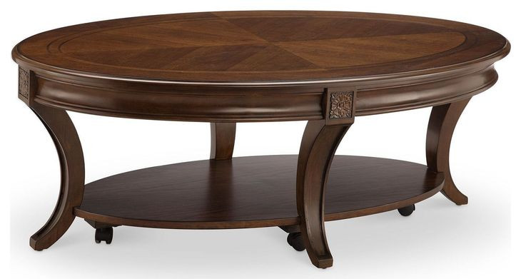 Winslet Cherry Oval Occasional Table Set