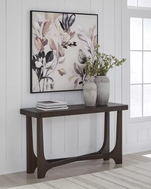 Korestone Dark Brown Rectangular Sofa Table