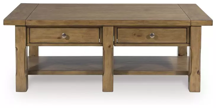 Vandenmore Medium Brown Rectangular Cocktail Table