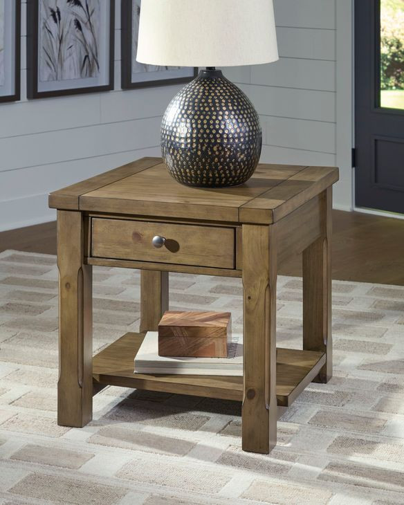 Vandenmore Medium Brown Rectangular End Table