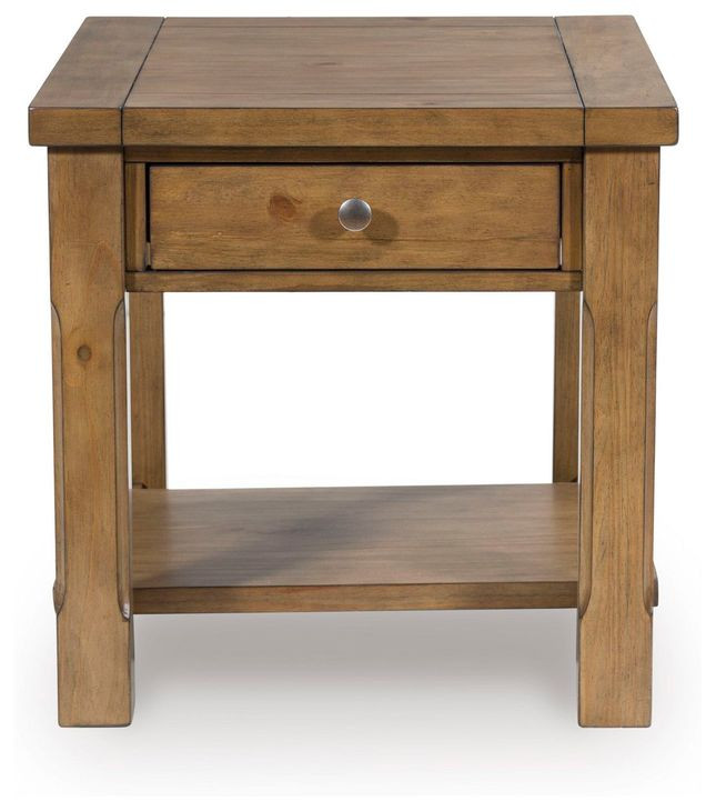 Vandenmore Medium Brown Rectangular End Table