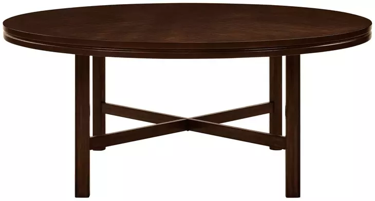 Hartford Brown 72" Round Dining Table