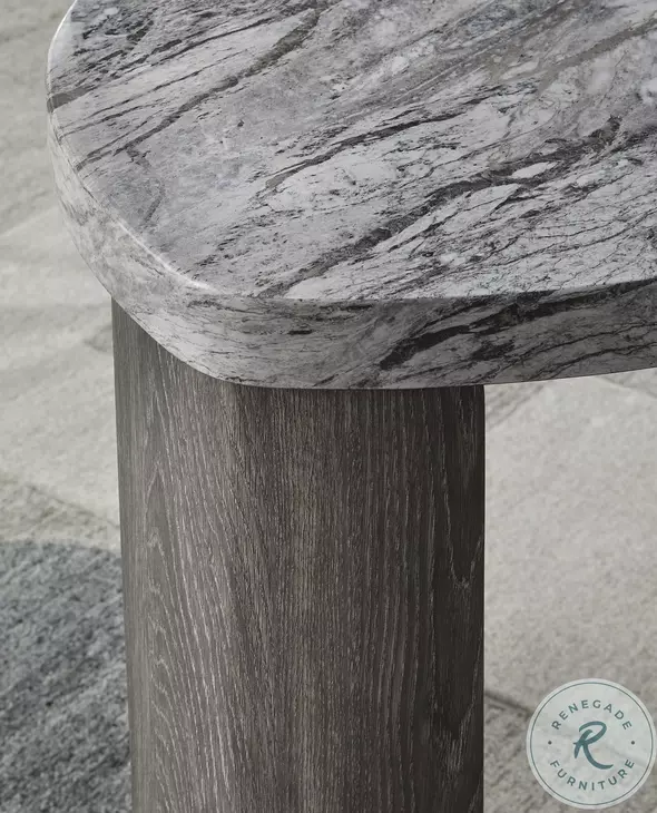 Surmour Gray and Brown Stacked Occasional Table Set