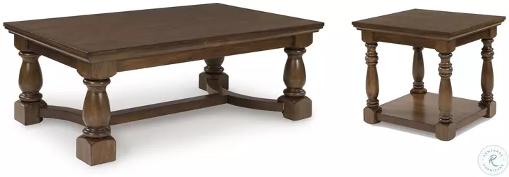 Sturlayne Brown Occasional Table Set
