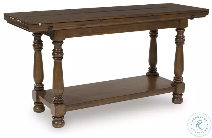Sturlayne Brown Flip Top Sofa Table