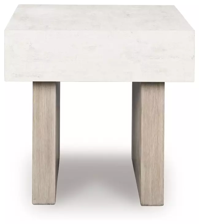 Jorlaina Light Grayish Brown Square Coffee Table