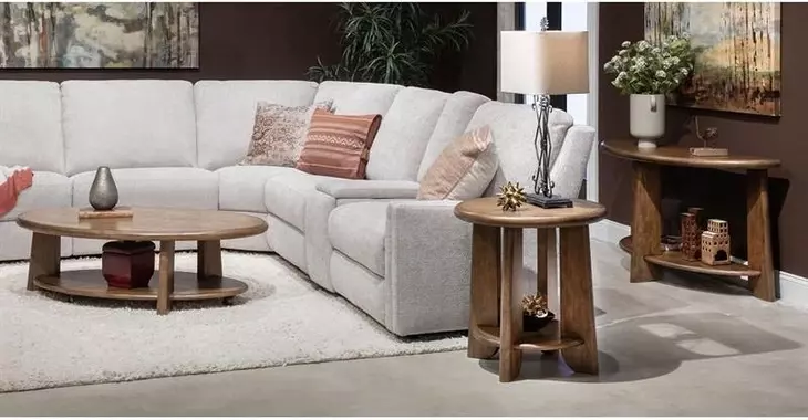 Tanner Tawny Brown Round End Table