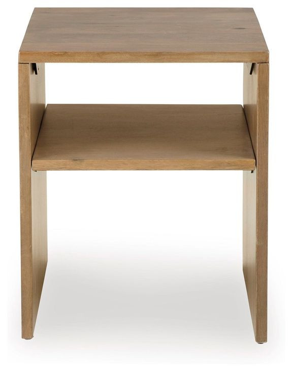 Ella Grove Rich Brown Rectangular End Table