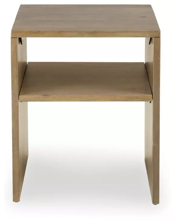 Ella Grove Rich Brown Rectangular End Table