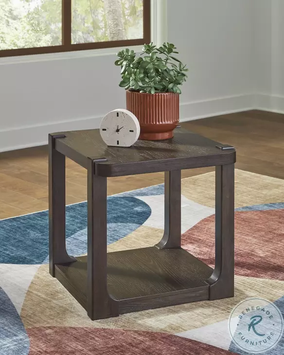 Breckington Dark Brown End Table