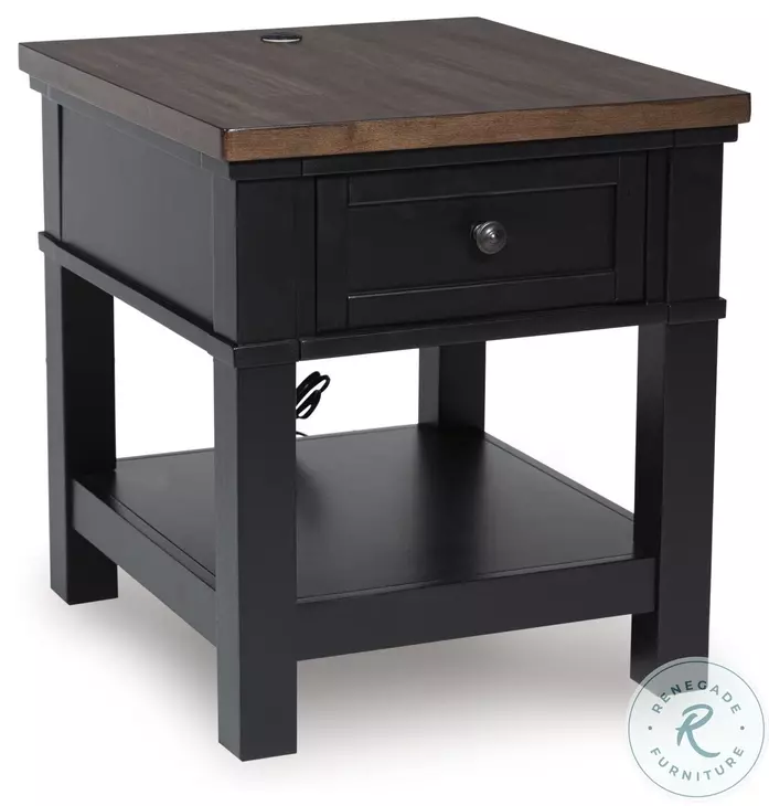 Wildenauer Brown And Black End Table