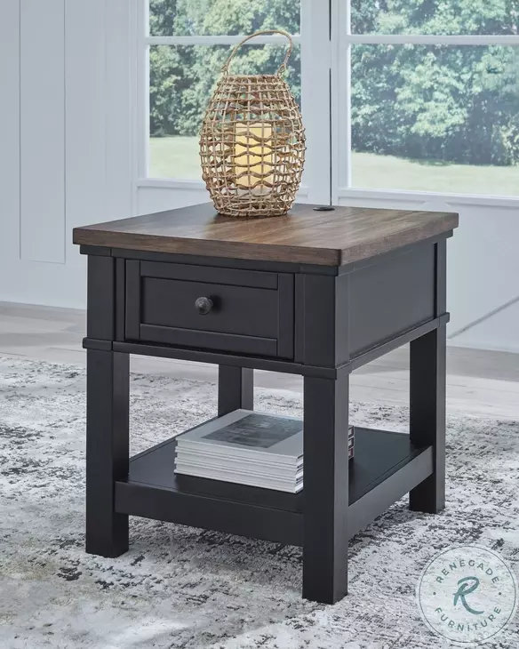 Wildenauer Brown And Black End Table