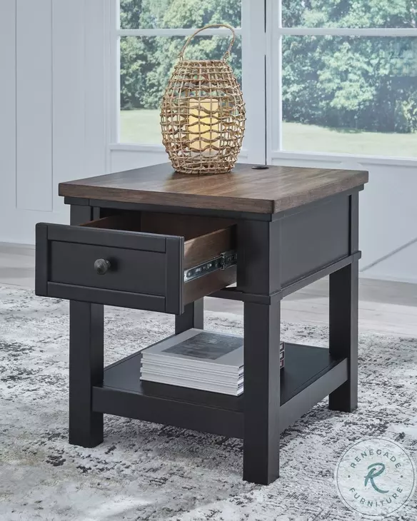 Wildenauer Brown And Black End Table