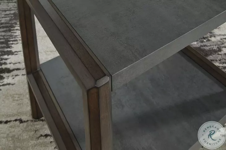 Kallenny Brown And Gray End Table