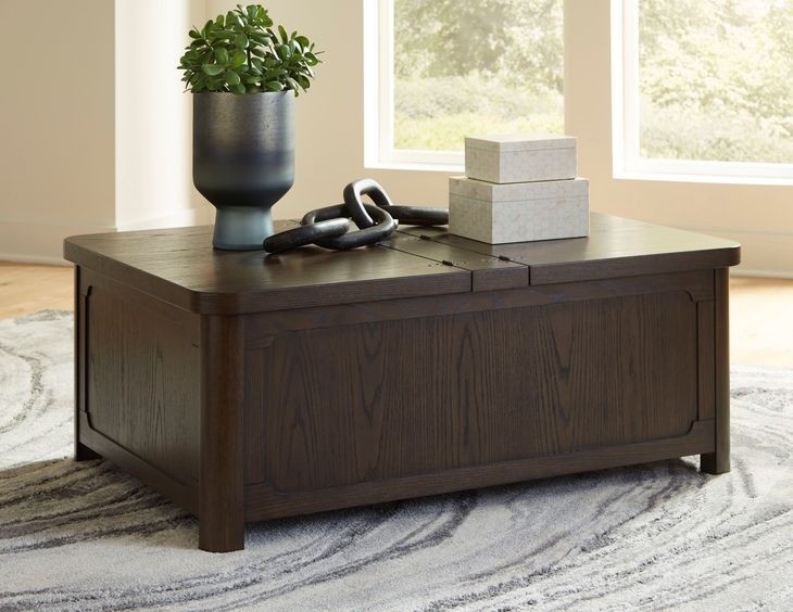 Breckington Dark Brown Rectangular Coffee Table