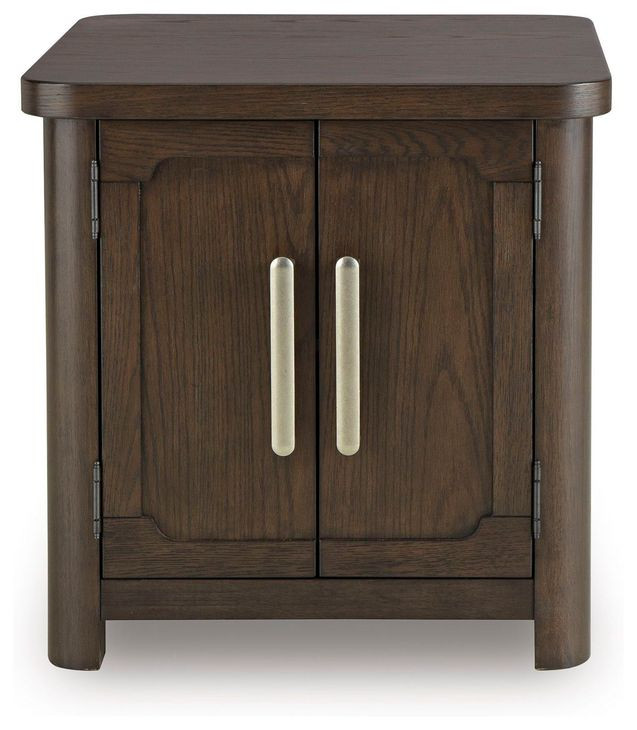 Breckington Dark Brown Rectangular End Table