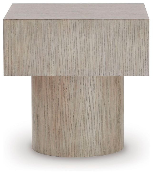 Jorielyn Light Grayish Brown Square End Table