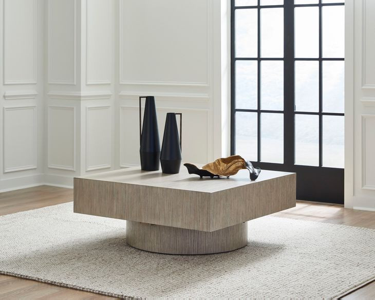 Jorielyn Gray Square Coffee Table