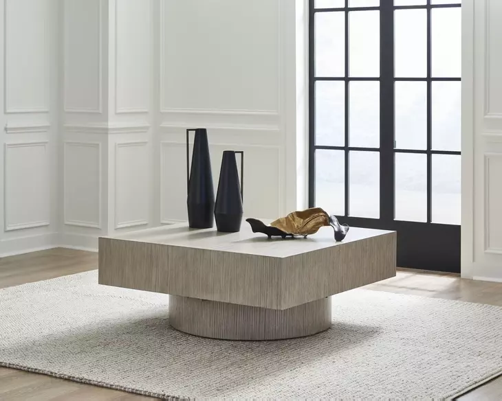 Jorielyn Gray Square Coffee Table