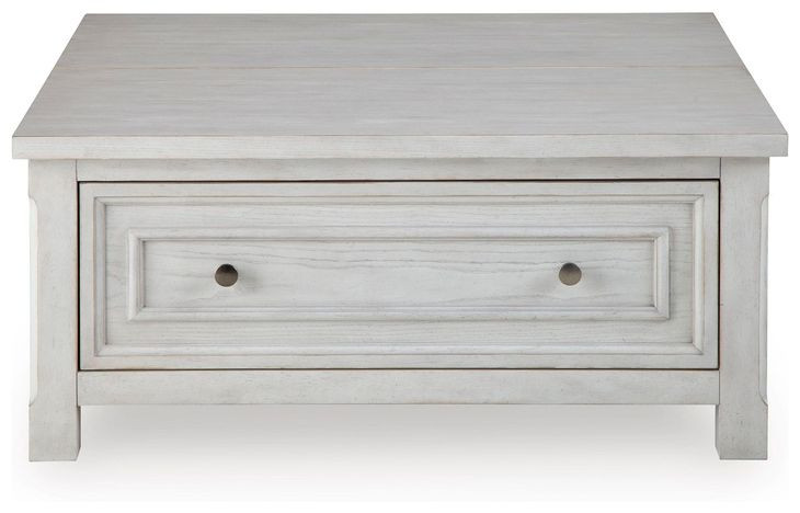 Robbinsdale Antique White Square Lift Top Cocktail Table