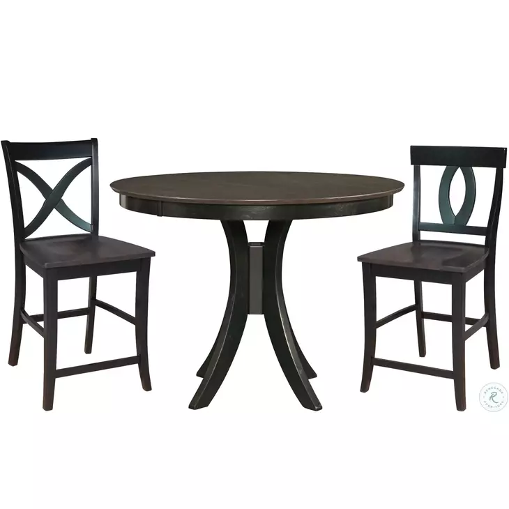 Cosmopolitan Black and Coal Salerno Stool