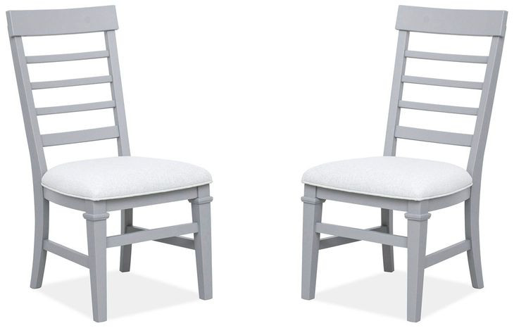 Harborwick Gray Upholstered Side Chair Set of 2