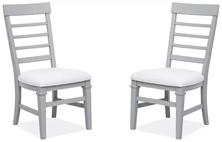 Harborwick Gray Upholstered Side Chair Set of 2