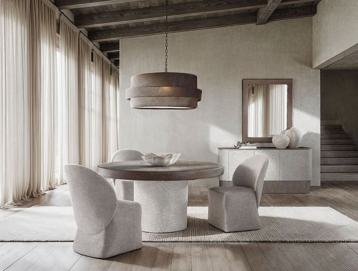 Monolith Beige Performance Fabric Side Chair