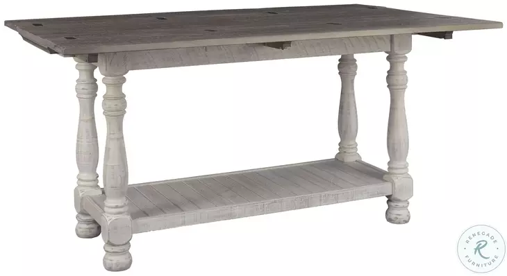Havalance Gray and White Large Sofa Table From Home Gallery Stores