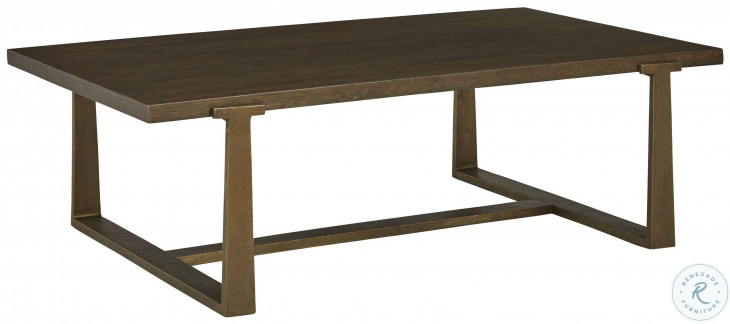 Balintmore Brown And Gold 32" Coffee Table From Ashley Furniture ...