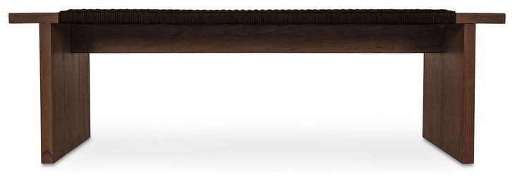 Merritt Dark Brown Outdoor Accent Bench