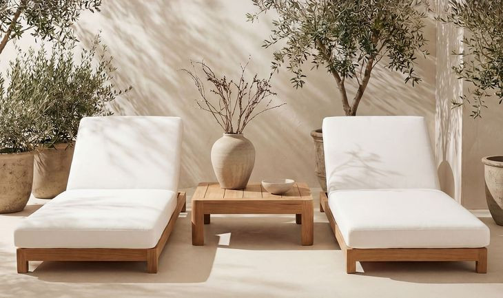 Enzo Natural Outdoor Rectangular Side Table