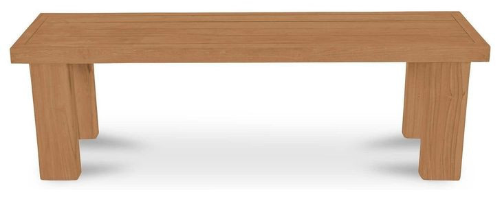 Marina Natural Outdoor Dining Bench