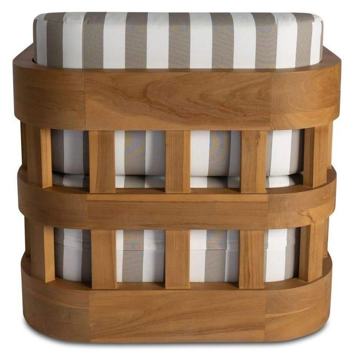 Adelaide Brown And White Outdoor Living Room Set
