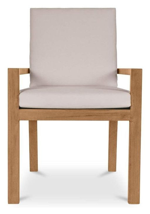 Mateo White Upholstered Outdoor Dining Chair