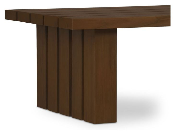 Denby Brown Outdoor Rectangular Coffee Table