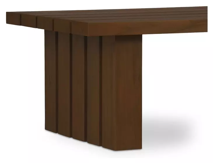Denby Brown Outdoor Rectangular Coffee Table