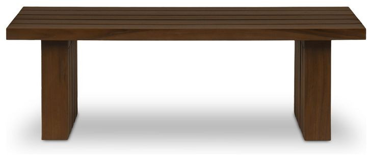 Denby Brown Outdoor Rectangular Occasional Table Set
