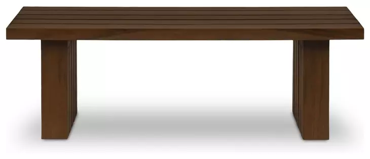 Denby Brown Outdoor Rectangular Occasional Table Set