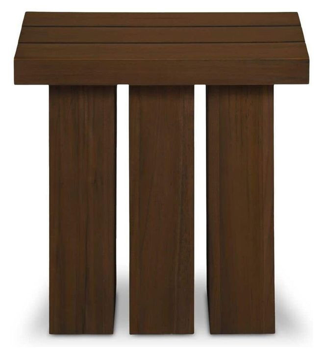 Denby Brown Outdoor Square Side Table