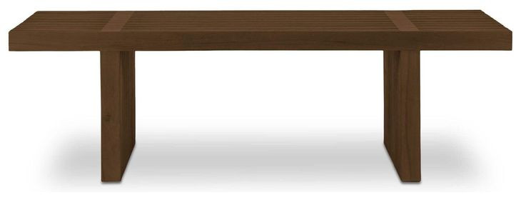 Fletcher Brown Outdoor Rectangular Coffee Table