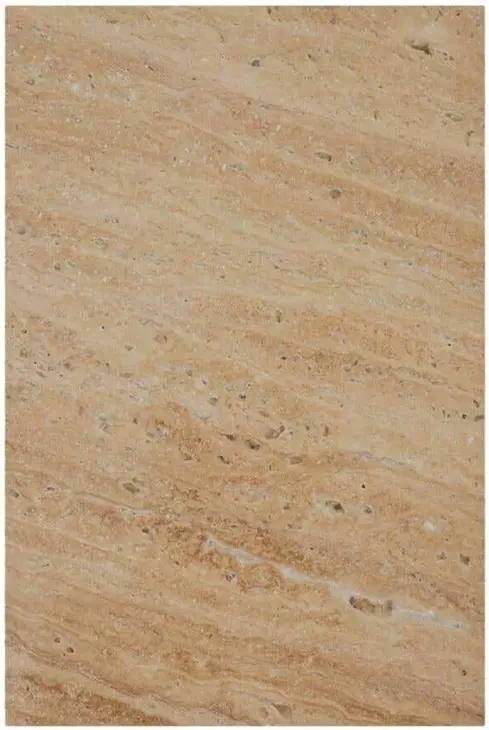 Pax Natural Outdoor Round Travertine Top Coffee Table