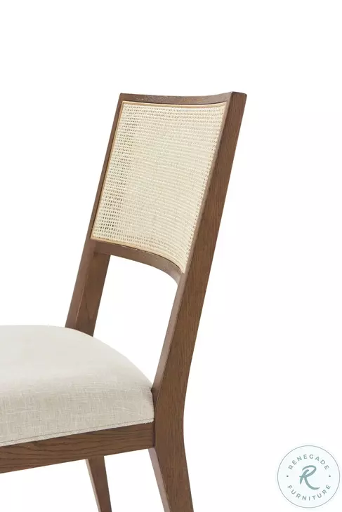 Catalina Earth And Natural Clear Lacquer Short Back Dining Side Chair - Thumbnail 2