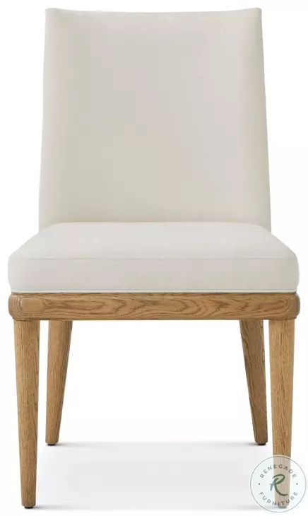 Essence Blonde And Marshmallow Performance Fabric Dining Side Chair Set of 2