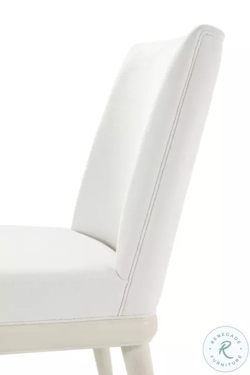 Essence Opal And Marshmallow Performance Fabric Dining Side Chair Set of 2