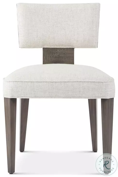 Hudson Pebble Grey Upholstered Dining Side Chair Set of 2