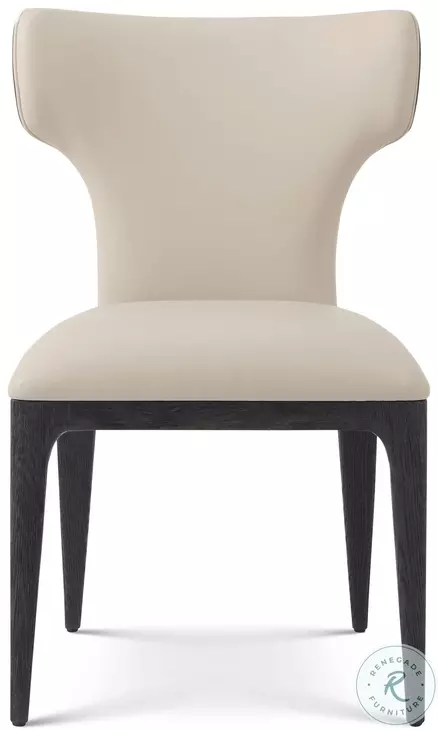 Repose Charcoal Oak Upholstered Dining Side Chair